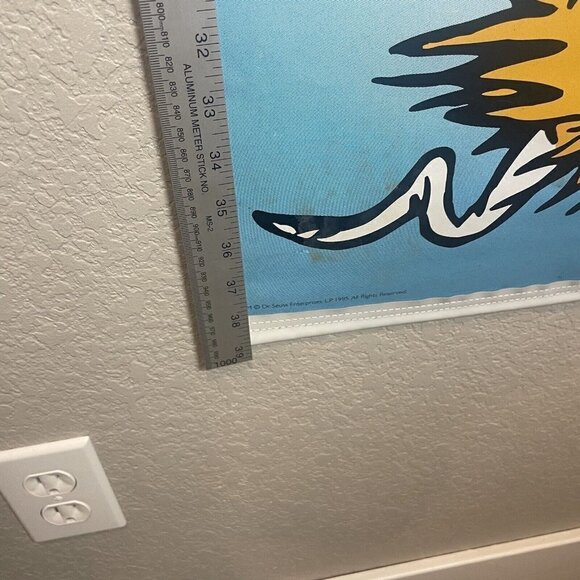 Dr. SUESS DOOR Decorative COVER SCROLL BANNER 16x40” Cat In The Hat Green Eggs - Picture 7 of 8